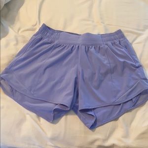 periwinkle tall lululemon hotty hot shorts